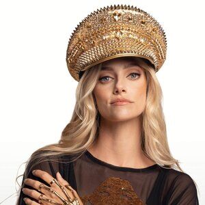 Tipsy Elves Gold Festival Hat Size One Size - Unworn, Brand New